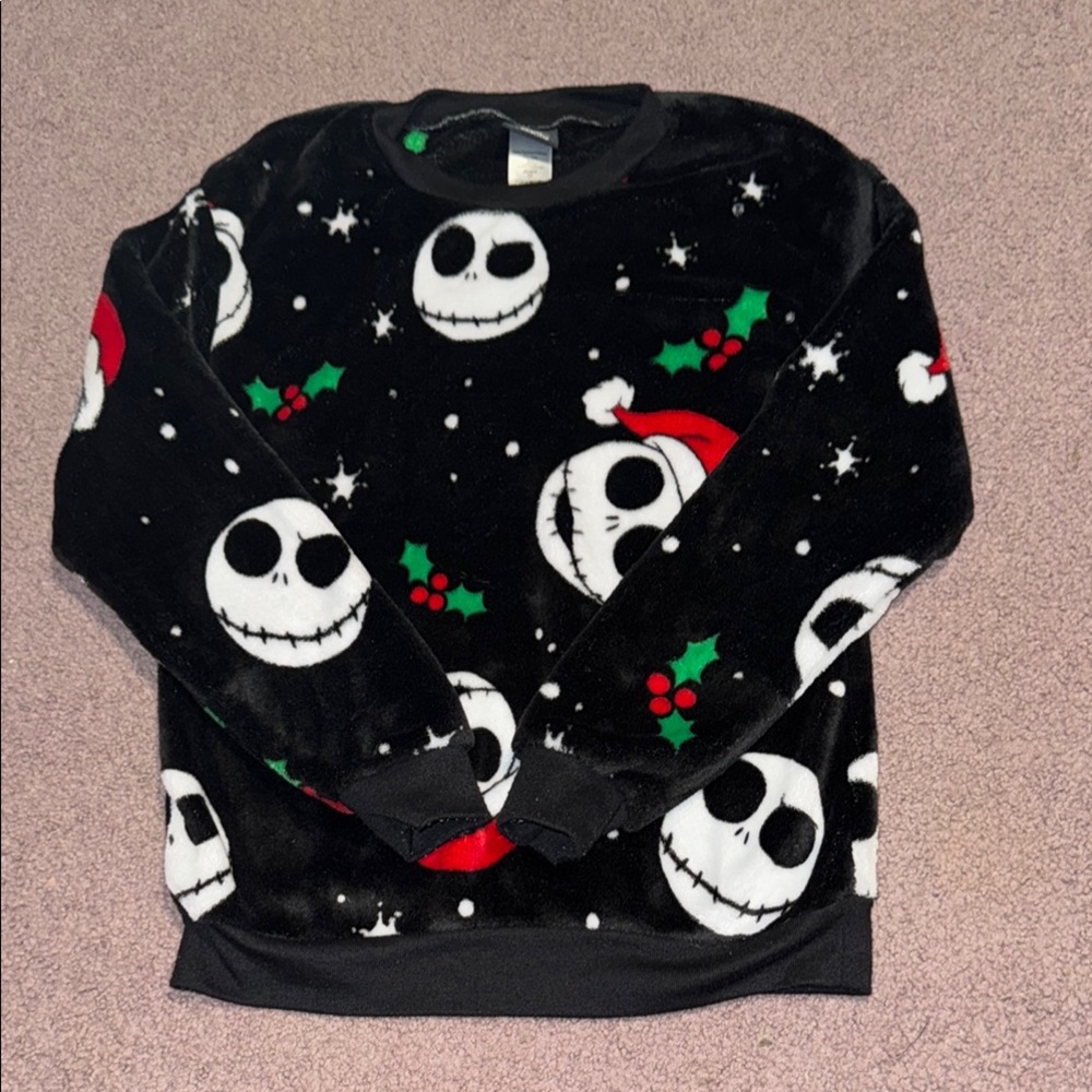 Disney Nightmare Before Christmas fleece shirt size X-small